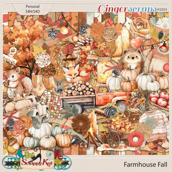 Farmhouse Fall by The Scrappy Kat