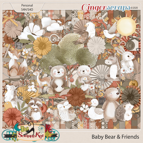 Baby Bear & Friends by The Scrappy Kat