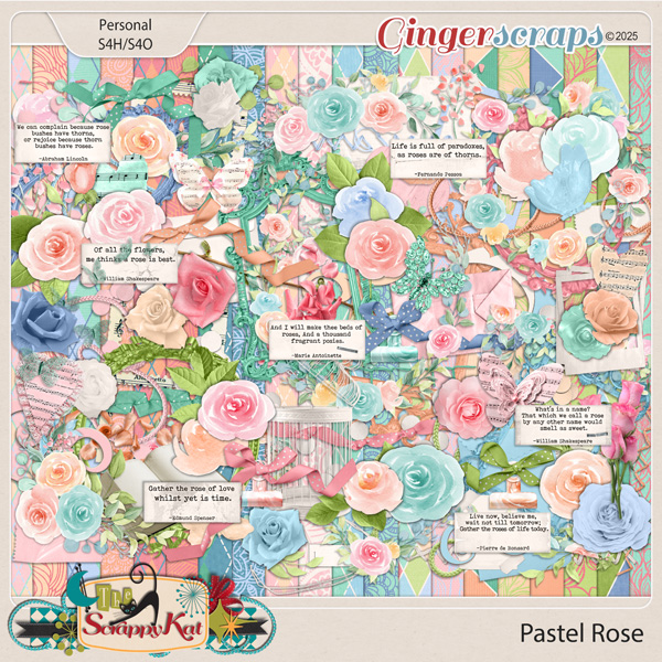 Pastel Rose by The Scrappy Kat