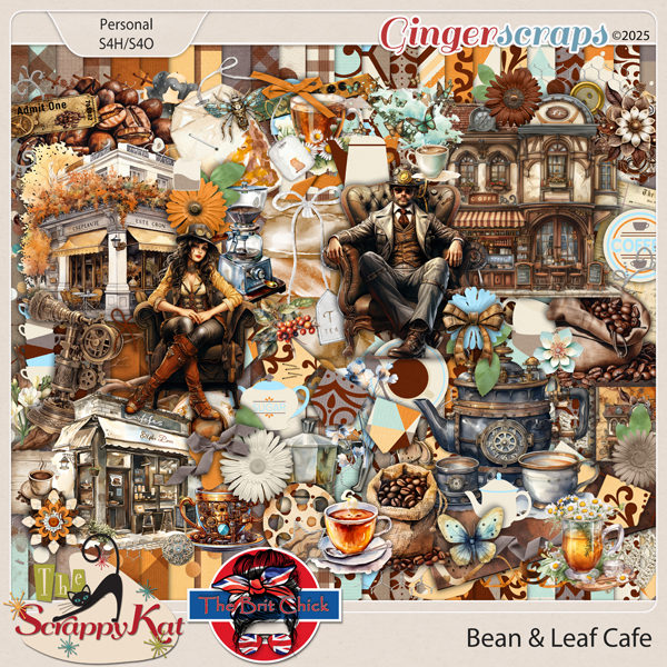 Bean & Leaf Cafe Kit by The Scrappy Kat