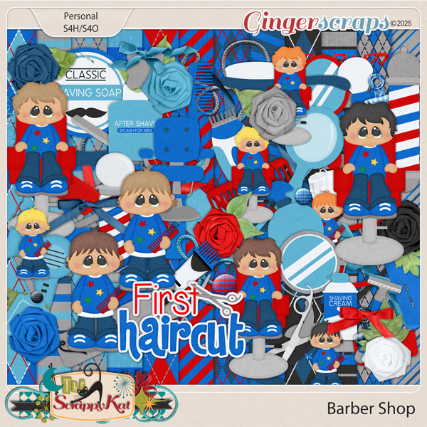 Barber Shop Kit by The Scrappy Kat