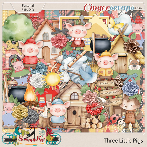 Three Little Pigs Kit by The Scrappy Kat