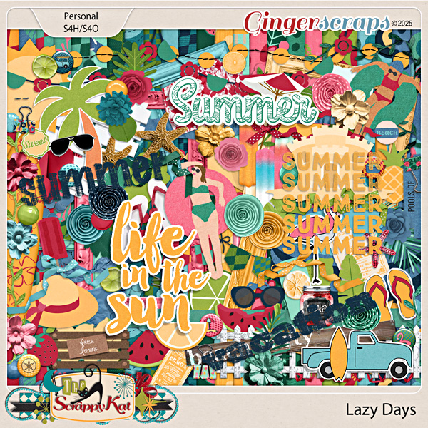 Lazy Days Kit by The Scrappy Kat
