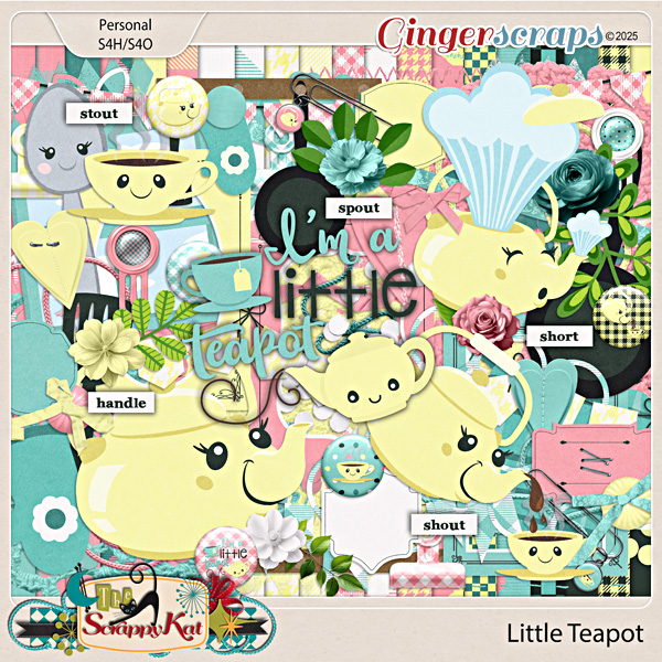 Little Teapot Kit by The Scrappy Kat