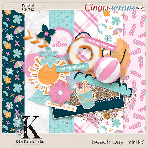 Beach Day Mini Kit by Kelley Danielle Design