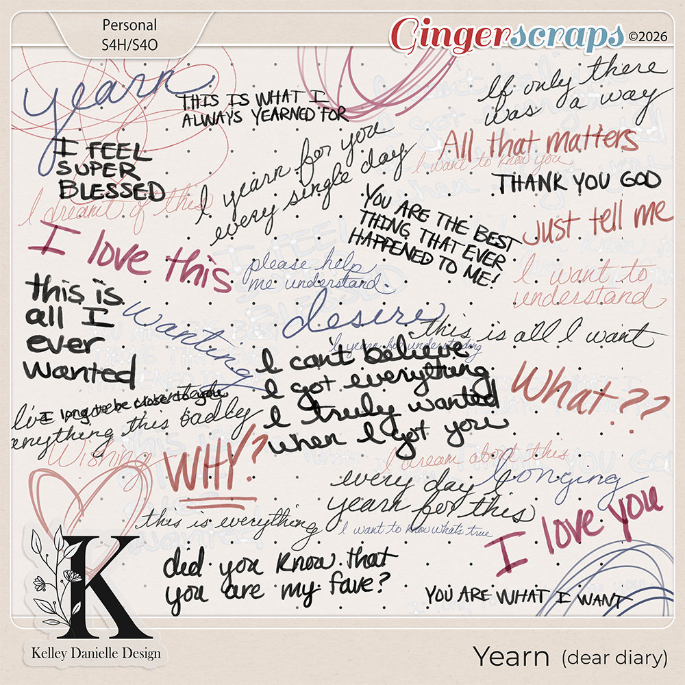 Yearn Dear Diary Kit by Kelley Danielle Design