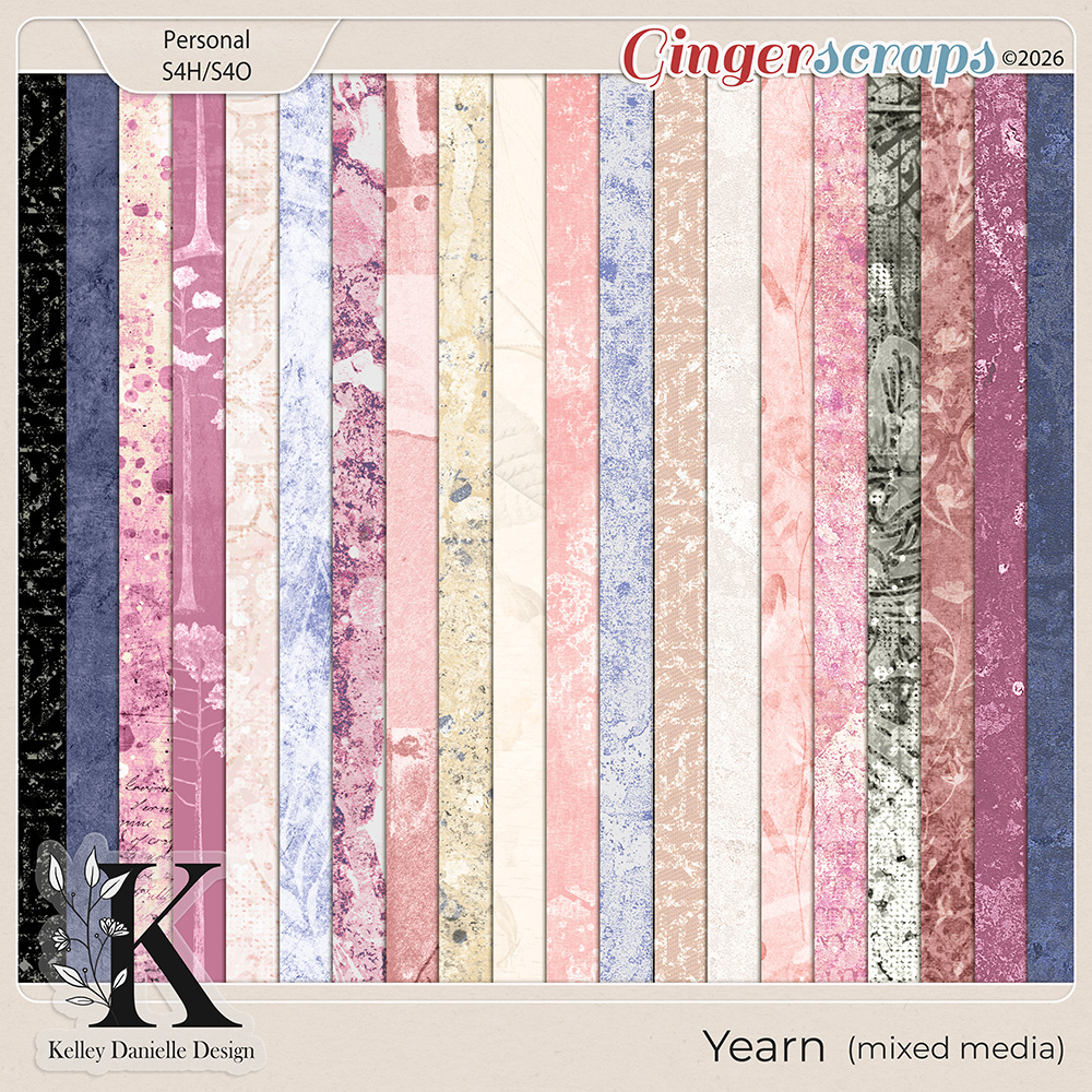 Yearn Mixed Media Papers Kit by Kelley Danielle Design