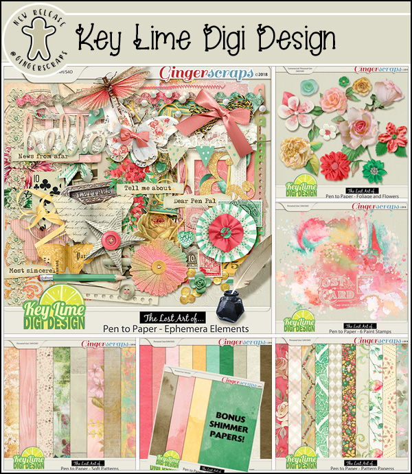 The Lost Art of... — Pen To Paper Collection by Key Lime Digi Design 