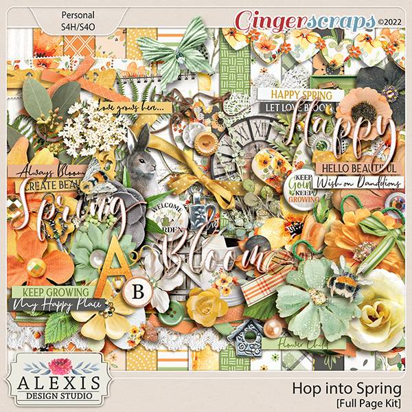 Hop into Spring - Full Page Kit