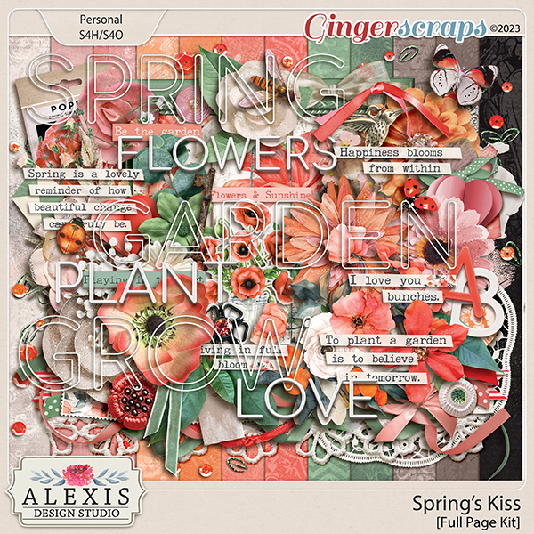 Spring's Kiss - Full Page Kit