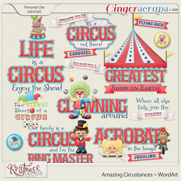 Amazing Circustances WordArt
