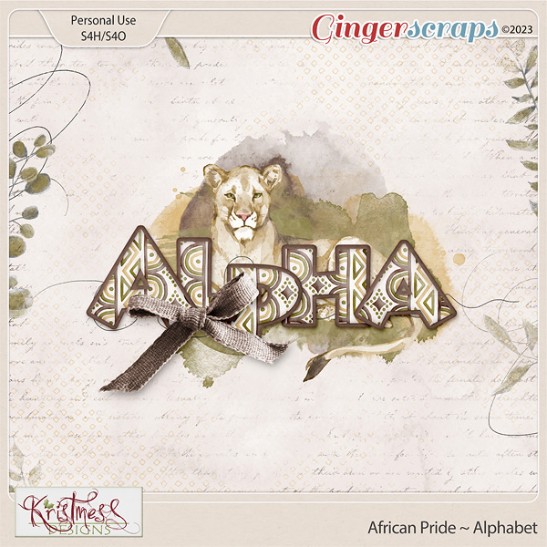 African Pride Alphabet