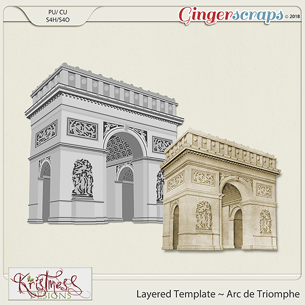 CU Arc de Triomphe Layered Template