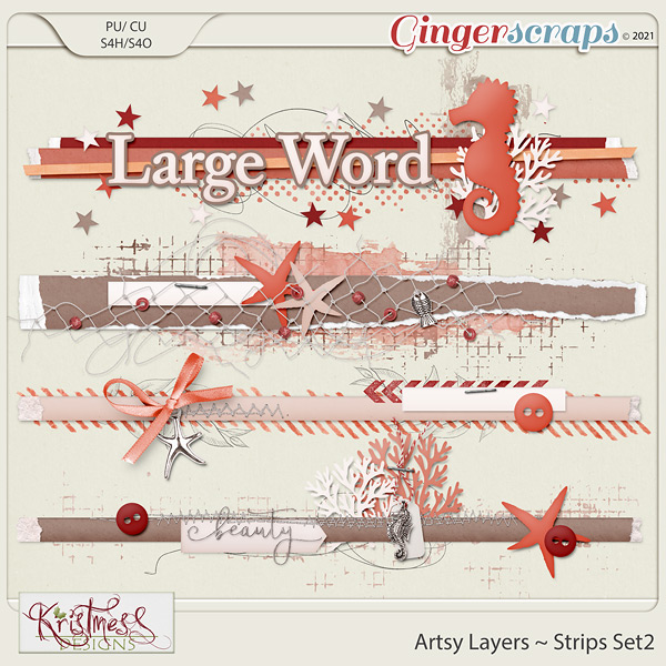 CU Artsy Layers ~ Strips Templates Set2