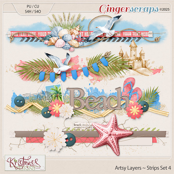 CU Artsy Layers ~ Strips Templates Set4