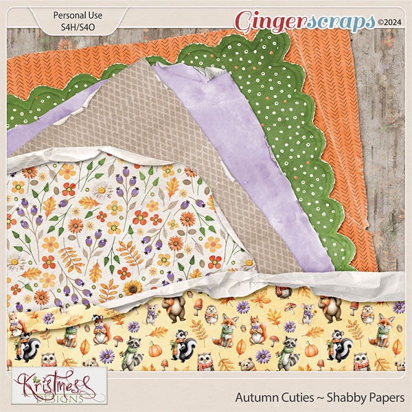 Autumn Cuties Shabby Papers