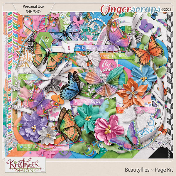 Beautyflies Page Kit
