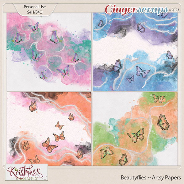 Beautyflies Artsy Papers