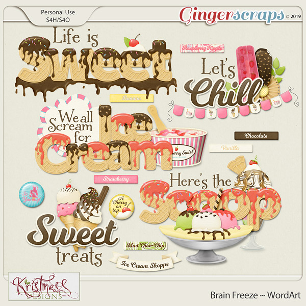 Brain Freeze WordArt