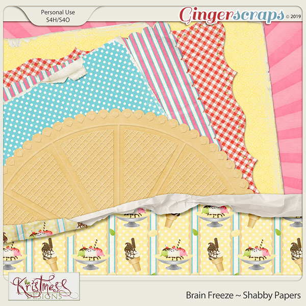 Brain Freeze Shabby Papers