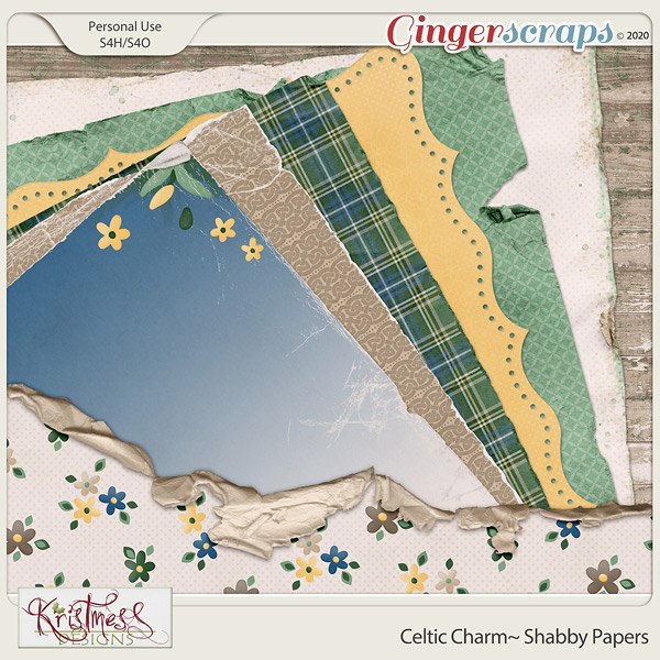 Celtic Charm Shabby Papers