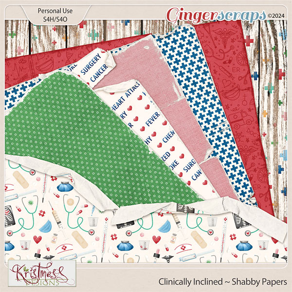 Clinically Inclined Shabby Papers
