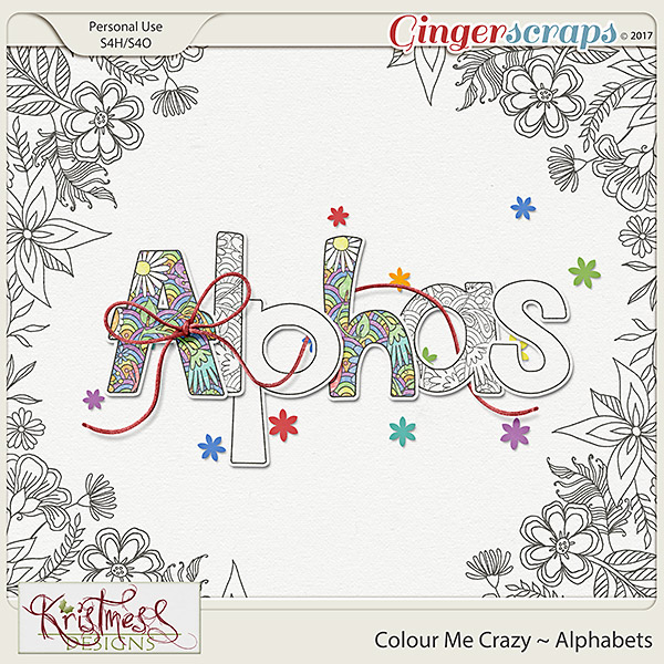 Colour Me Crazy Alphabets