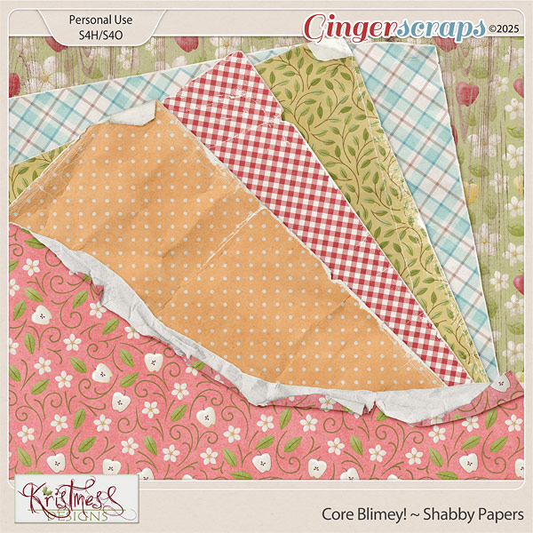 Core Blimey! Shabby Papers