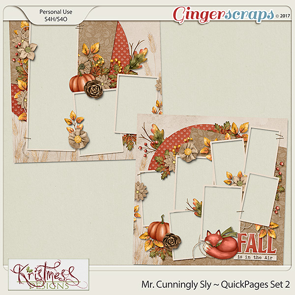 Mr. Cunningly Sly QuickPages Set 2