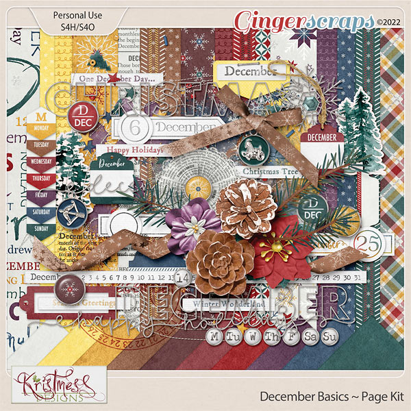 December Basics Page Kit