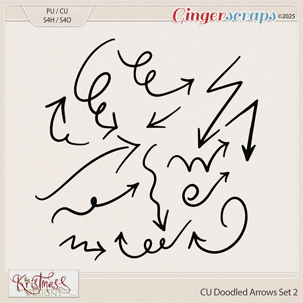 CU Doodled Arrows Set 2