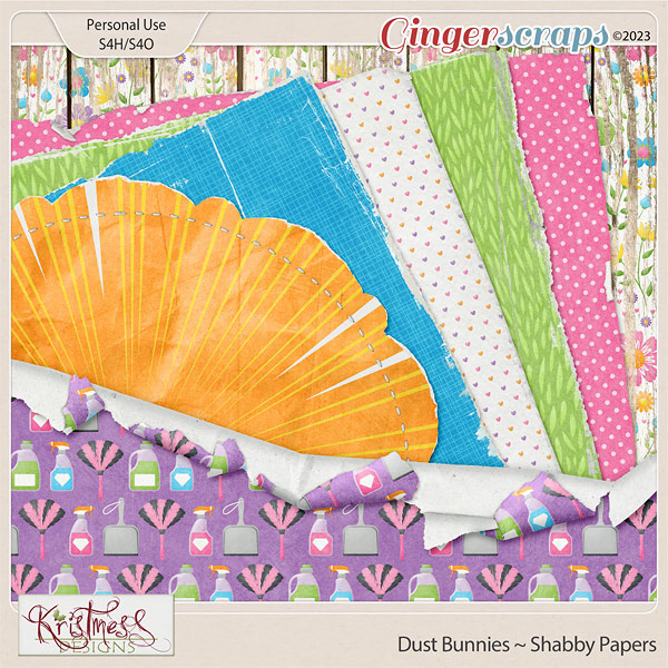 Dust Bunnies Shabby Papers