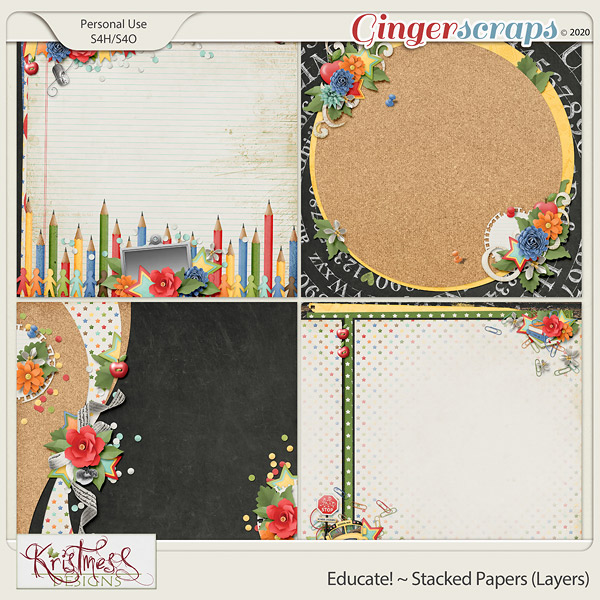 Educate! Stacked Papers (Layers)