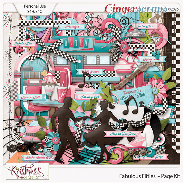 Fabulous Fifties Page Kit