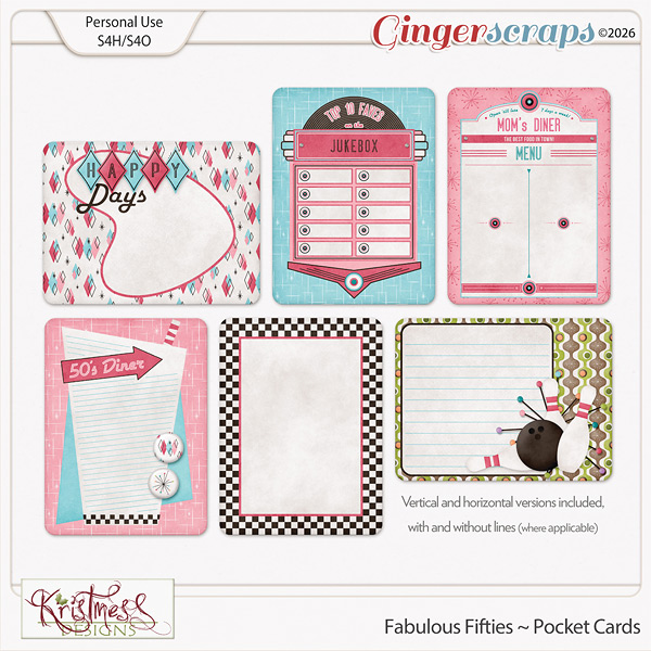 Fabulous Fifties Pocket Cards