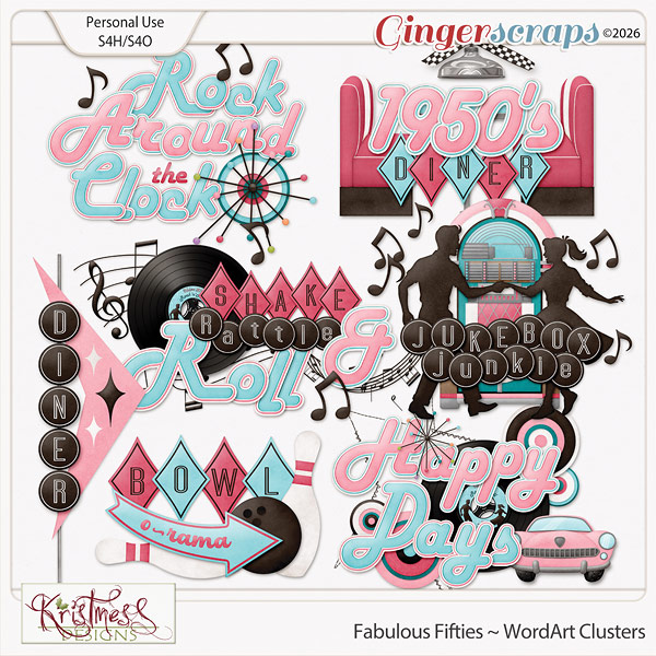 Fabulous Fifties WordArt