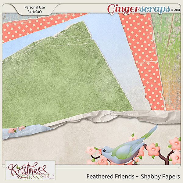 Feathered Friends Shabby Papers