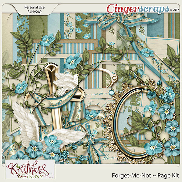 Forget-Me-Not Page Kit