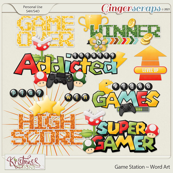 Game Station WordArt