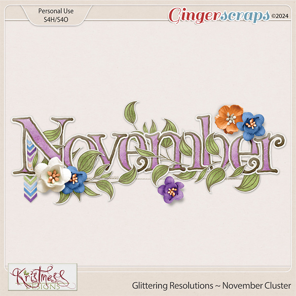 Glittering Resolutions November Cluster