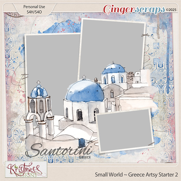 Small World ~ Greece Artsy Starter 2