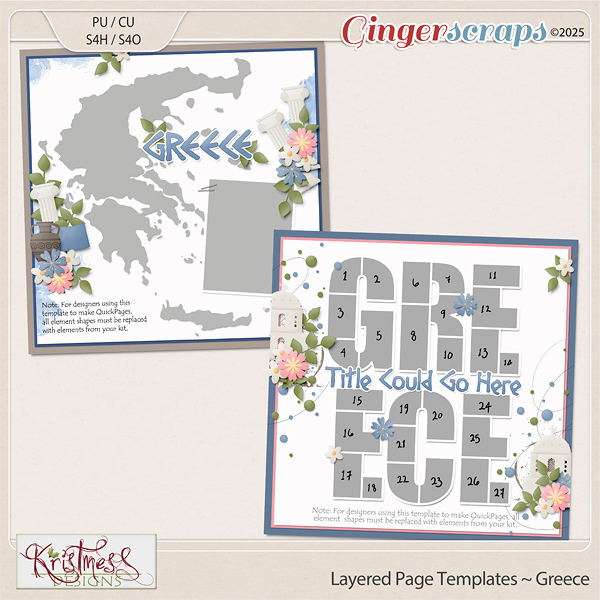 Layered Page Templates ~ Greece
