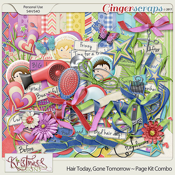 Hair Today, Gone Tomorrow ~ Page Kit Combo