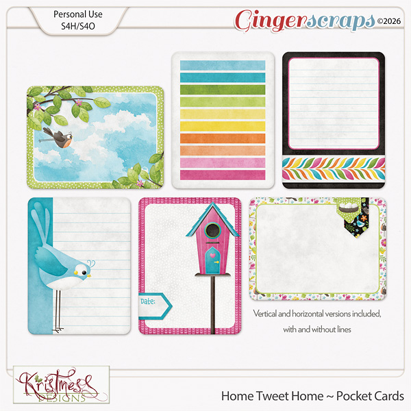 Home Tweet Home Pocket Cards