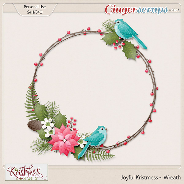 Joyful Kristmess Wreath
