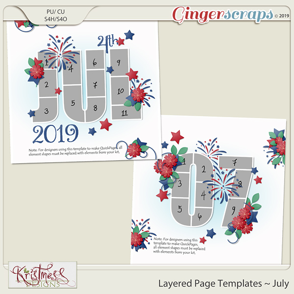 Layered Page Templates ~ July