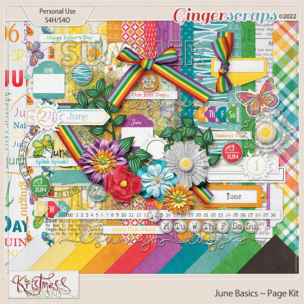 June Basics Page Kit