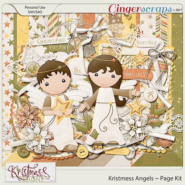 Kristmess Angels Page Kit