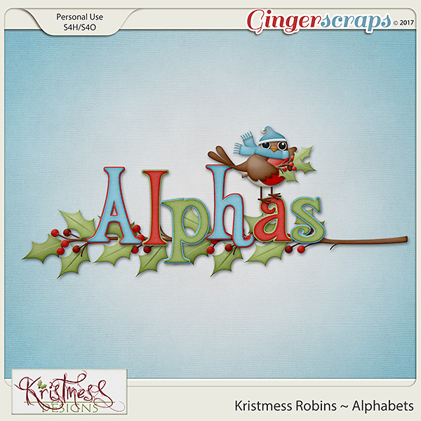 Kristmess Robins Alphabet