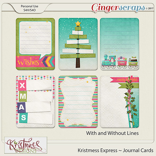Kristmess Express Journal Cards